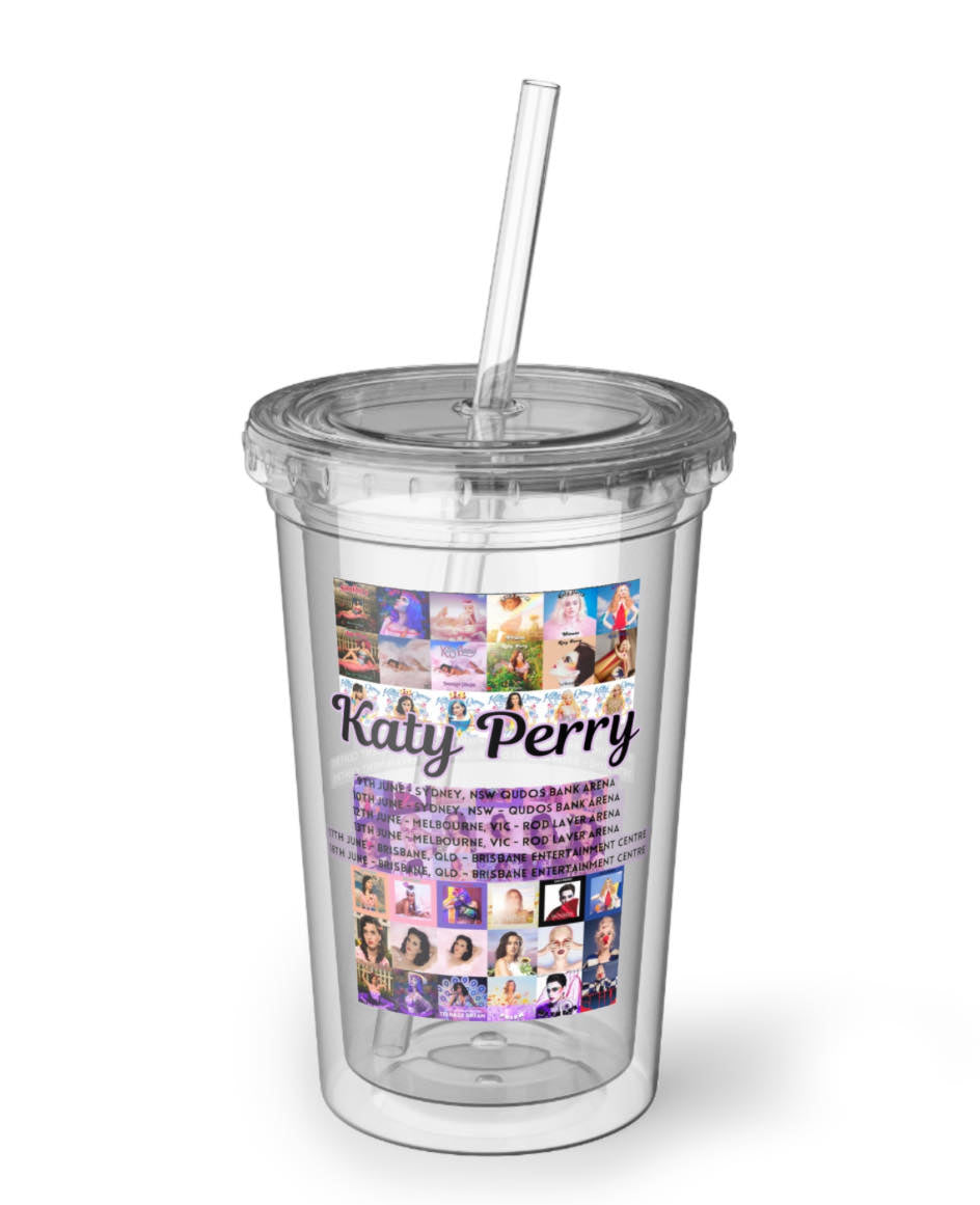KATY PERRY PLASCTIC TUMBLER