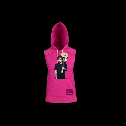 ED SHEERAN LADIES SLEEVELESS HOODIE