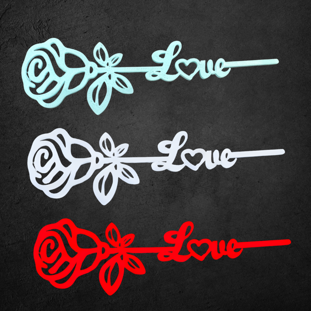 LOVE ROSE 3D PRINT