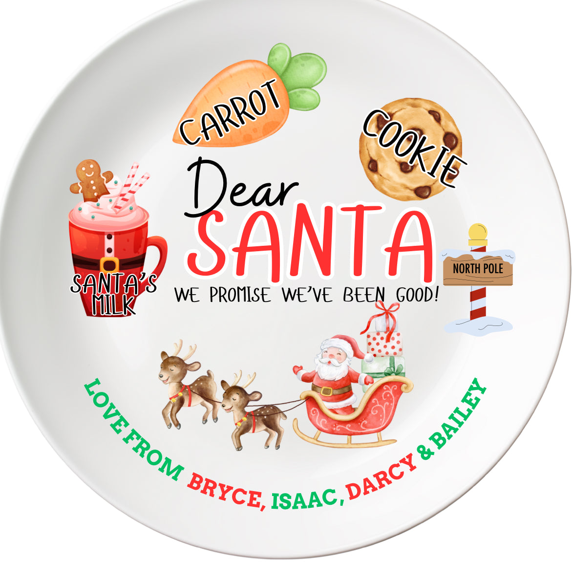 Santa plate