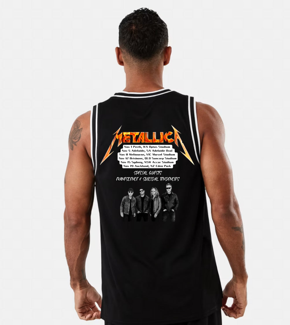 METALLICA BASKET BALL STYLE SINGLET