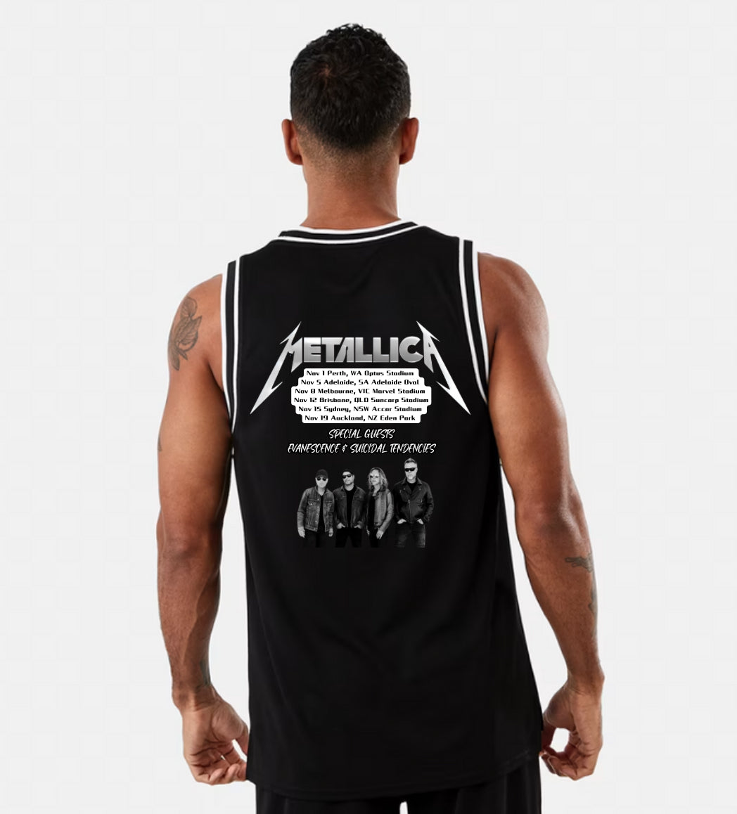 METALLICA BASKET BALL STYLE SINGLET