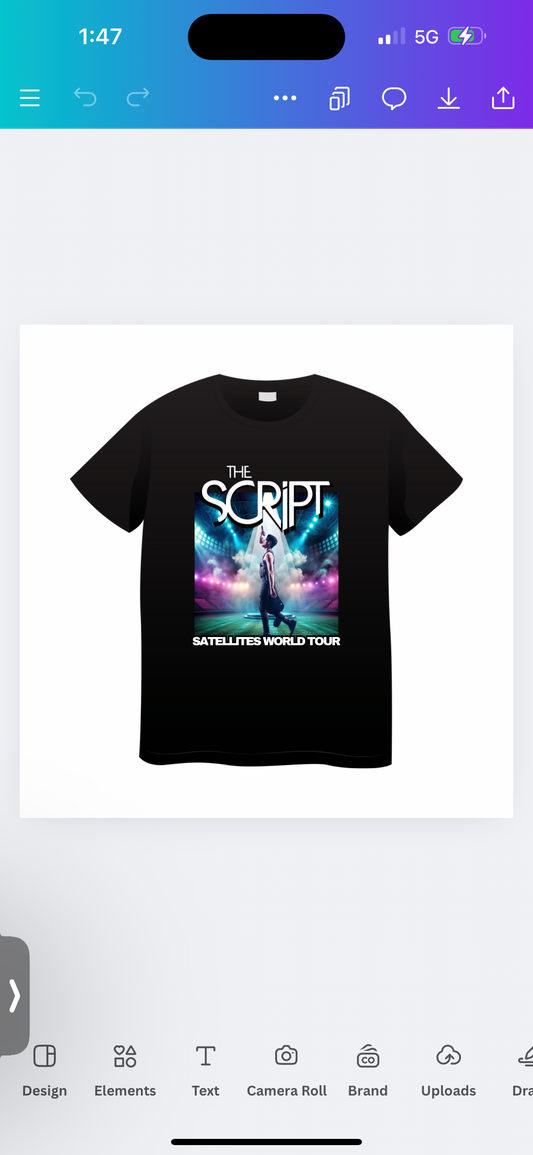 ADULT THE SCRIPT TSHIRTS