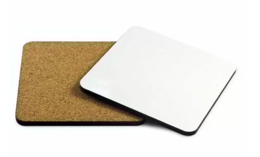 BLANK 4 PACK SUBLIMATION SQUARE COASTERS