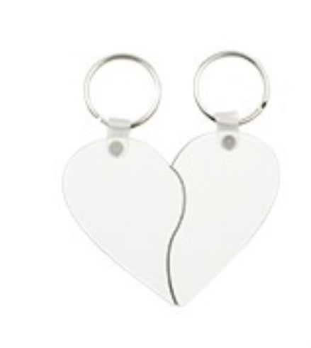 BLANK SUBLIMATION 2 PIECE HEAT KEYRING