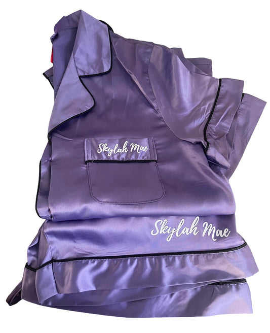 SATIN PJS SET